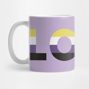 Non-binary Pride Flag LOVE Mug